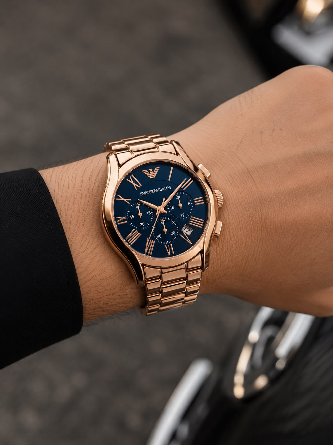 EMPORIO ARMANI ROSE GOLD CHRONOGRAPH