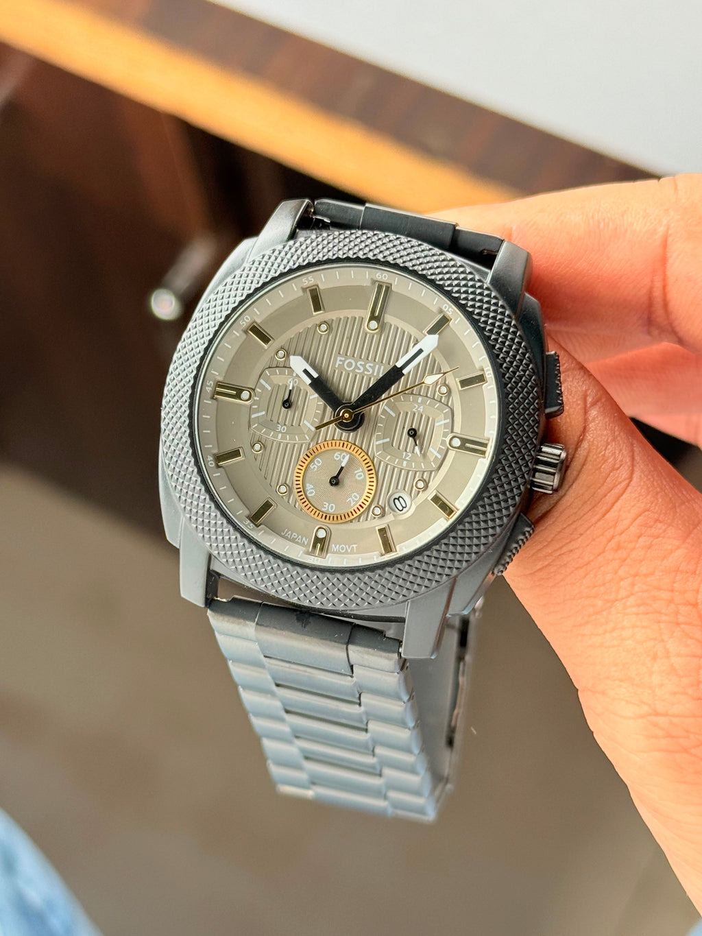 Fossil Machine Chronograph Analog Matte-Grey
