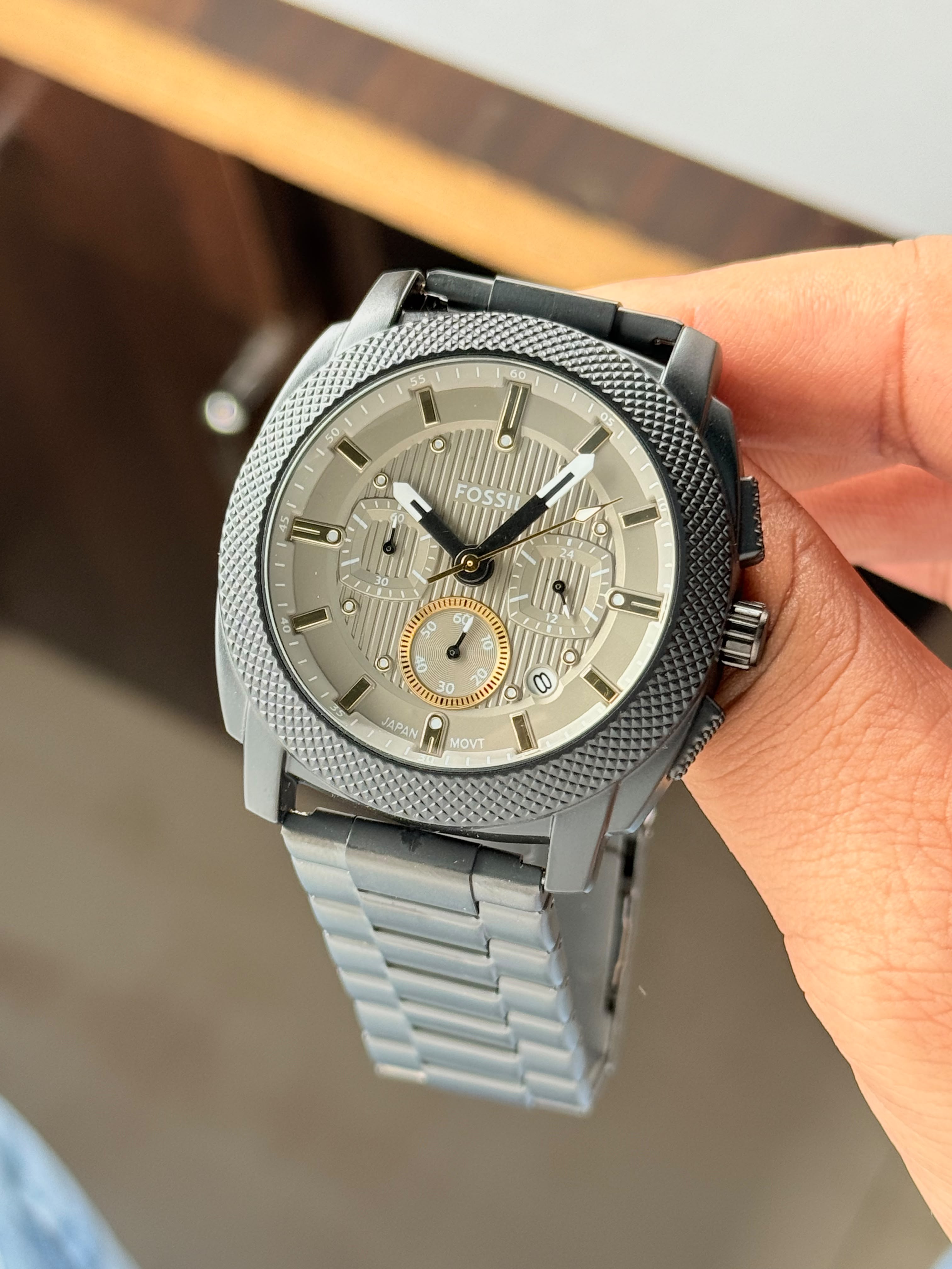 Fossil Machine Chronograph Analog Matte-Grey