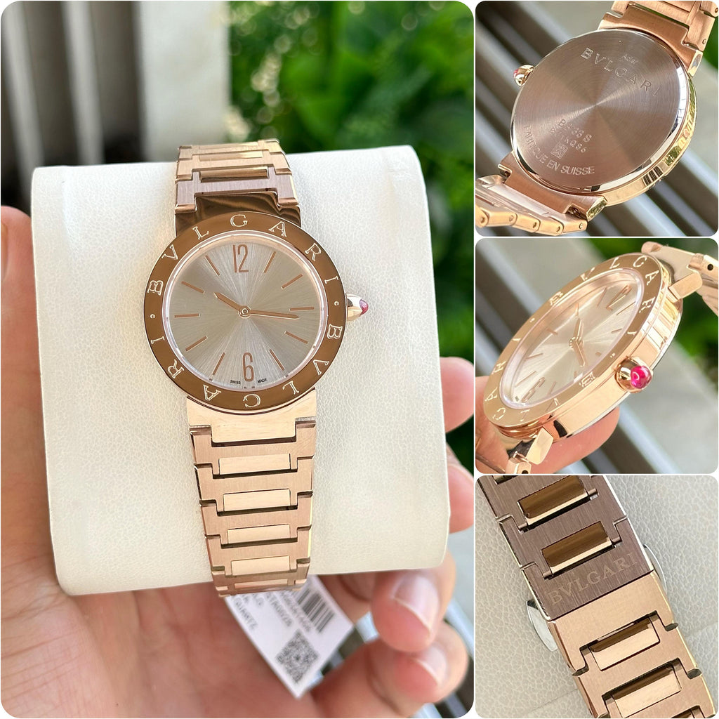 BVLGARI ICONIC ITALIAN WATCH FOR WOMEN (GOLD)