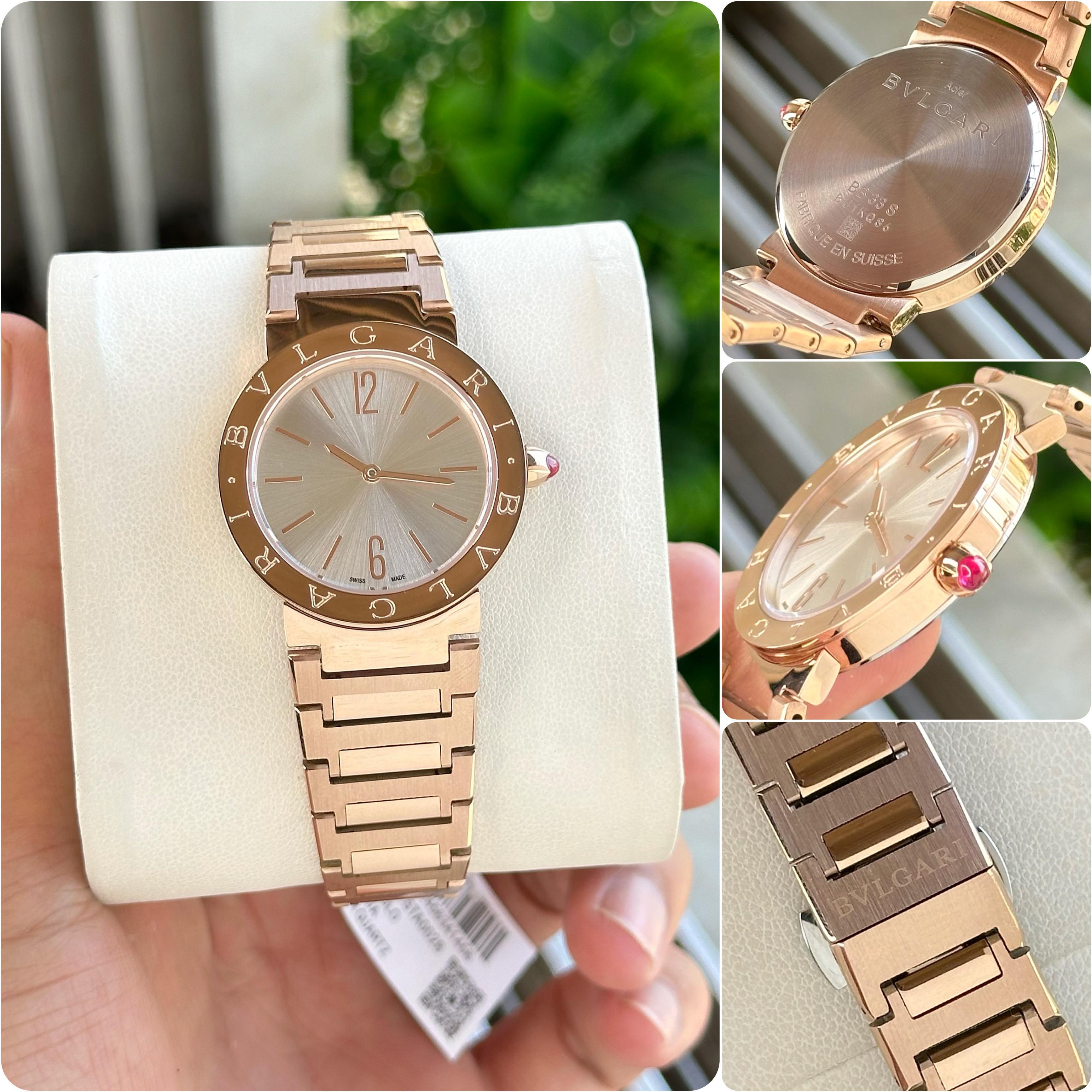 BVLGARI ICONIC ITALIAN WATCH FOR WOMEN (GOLD)
