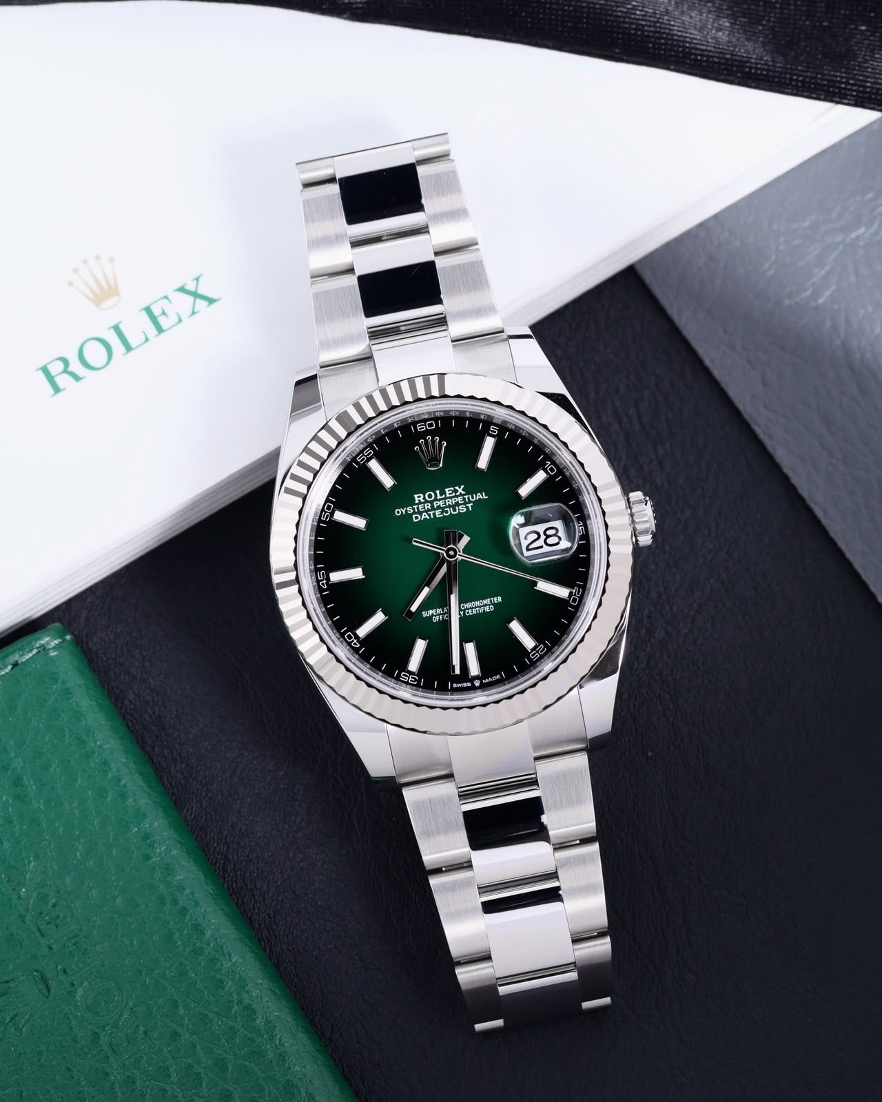 ROLEX DateJust Oyester Green Dial