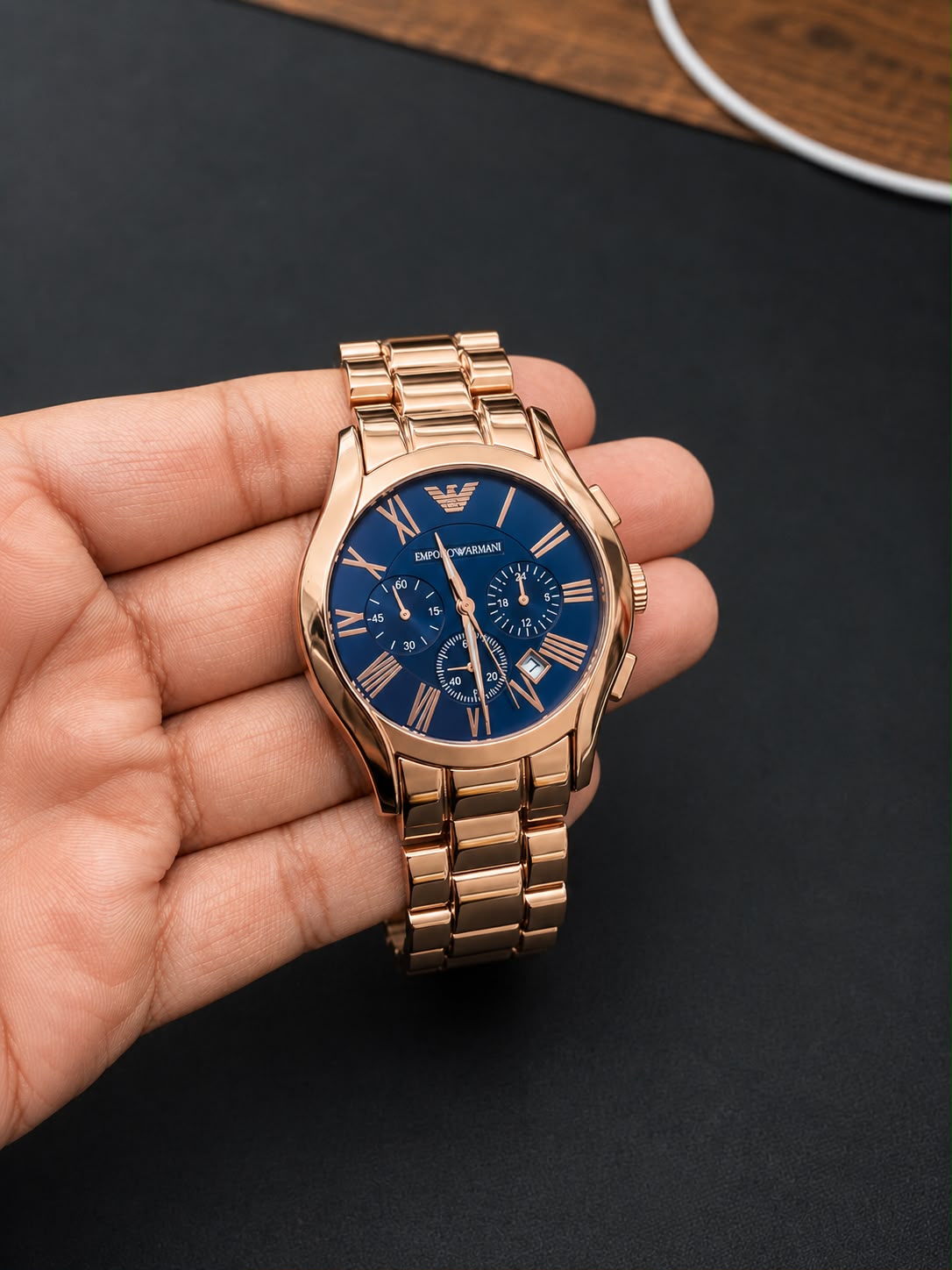 EMPORIO ARMANI ROSE GOLD CHRONOGRAPH