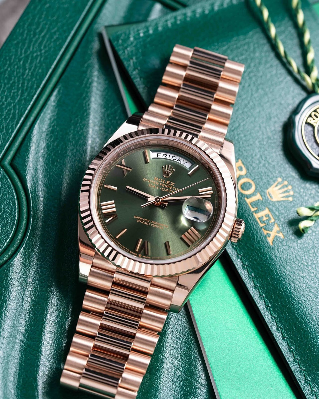 Rolex Day-Date 40 | Olive Green Prestige Edition