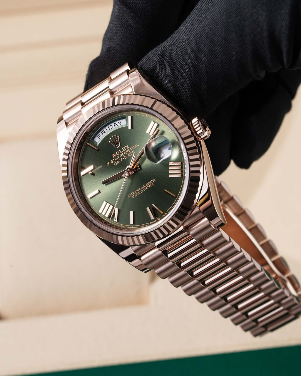 Rolex Day-Date 40 | Olive Green Prestige Edition