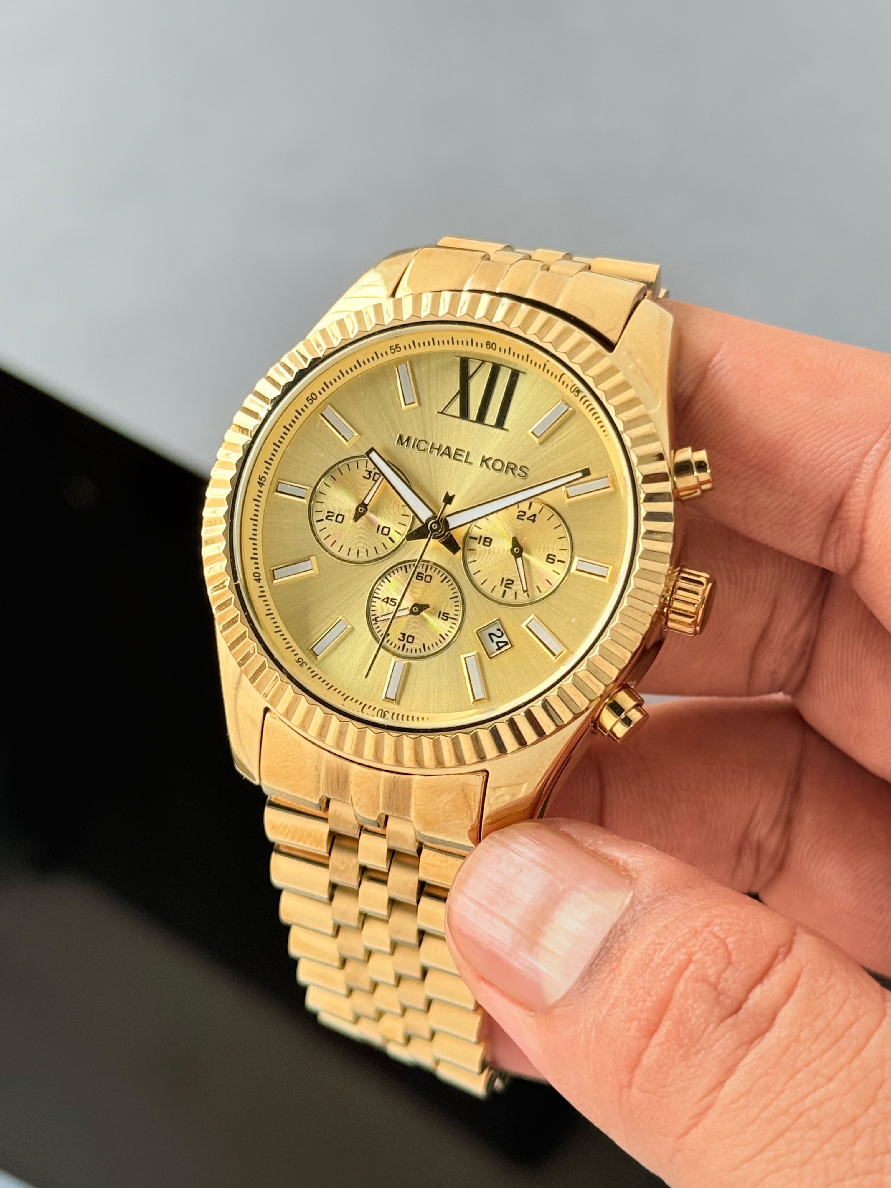 MICHAEL KORS LEXINGTON GOLD