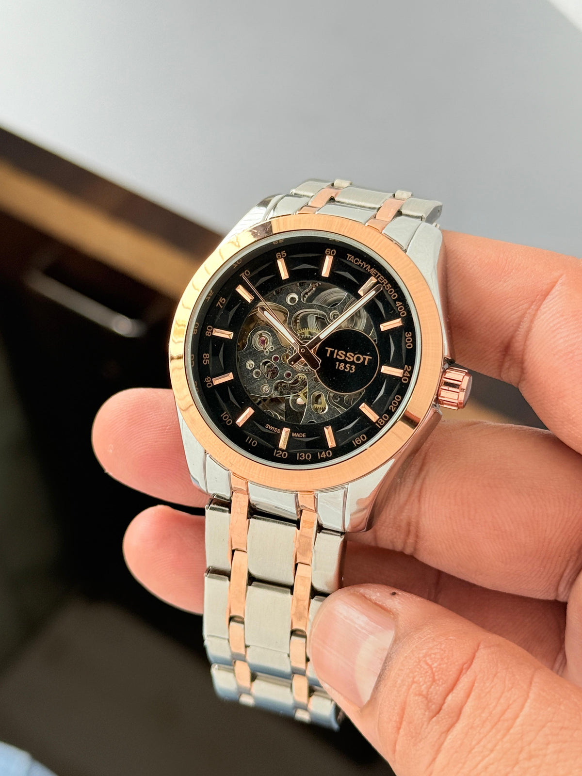 Tissot Couturier Mechanical Open Back Watch