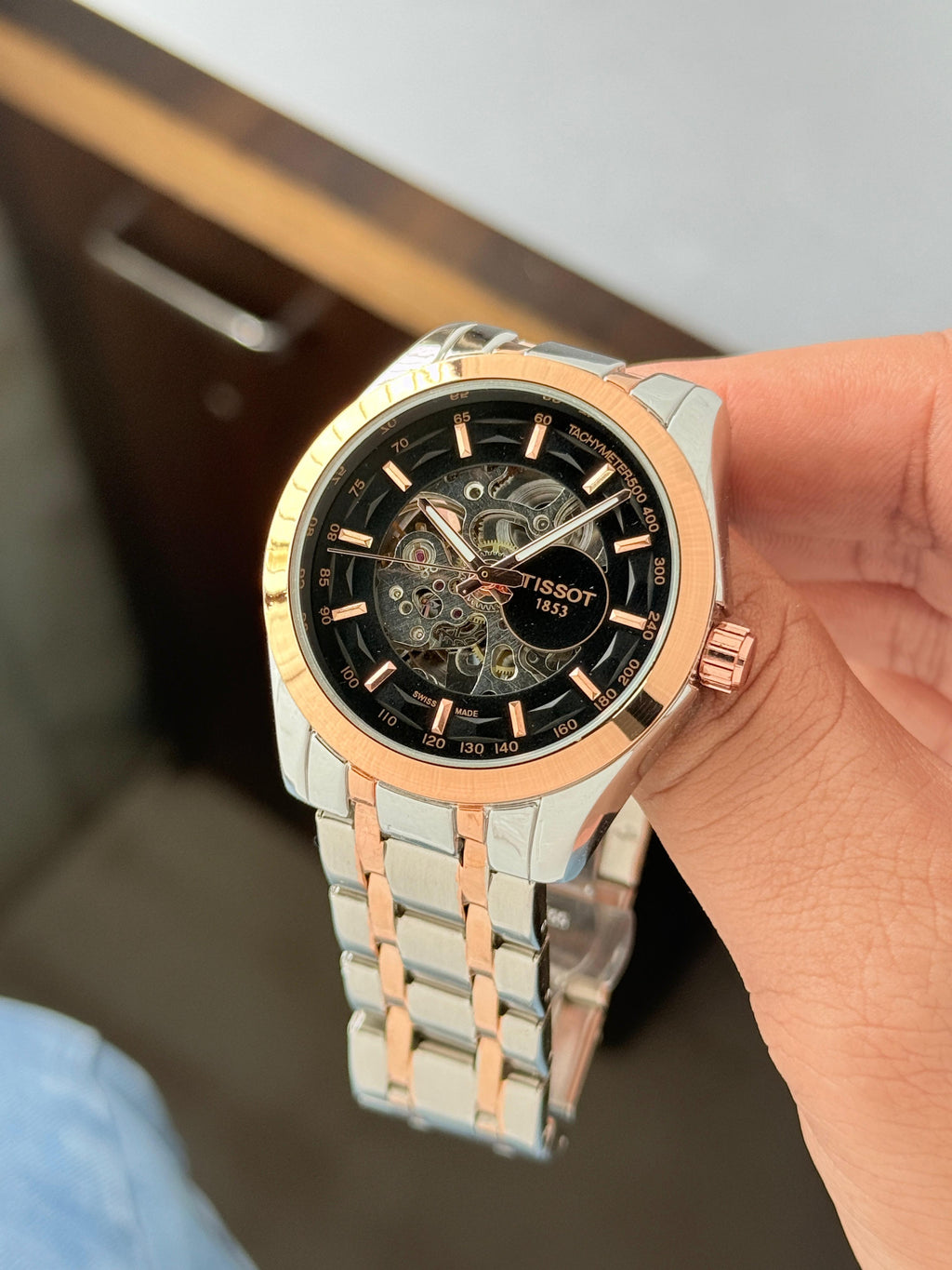 Tissot Couturier Mechanical Open Back Watch