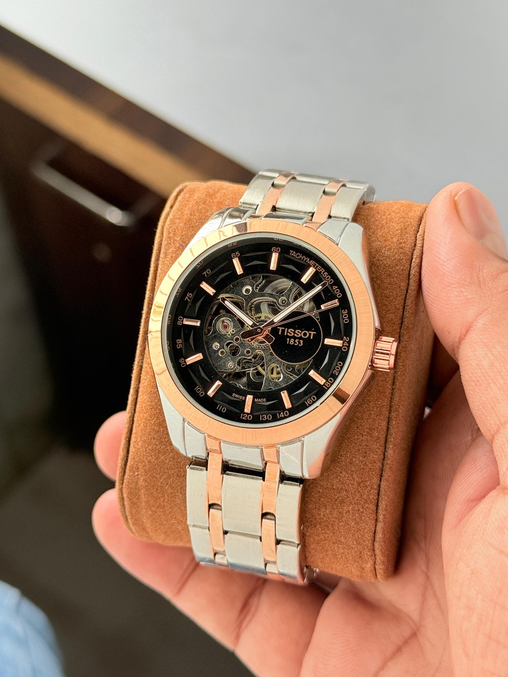 Tissot Couturier Mechanical Open Back Watch