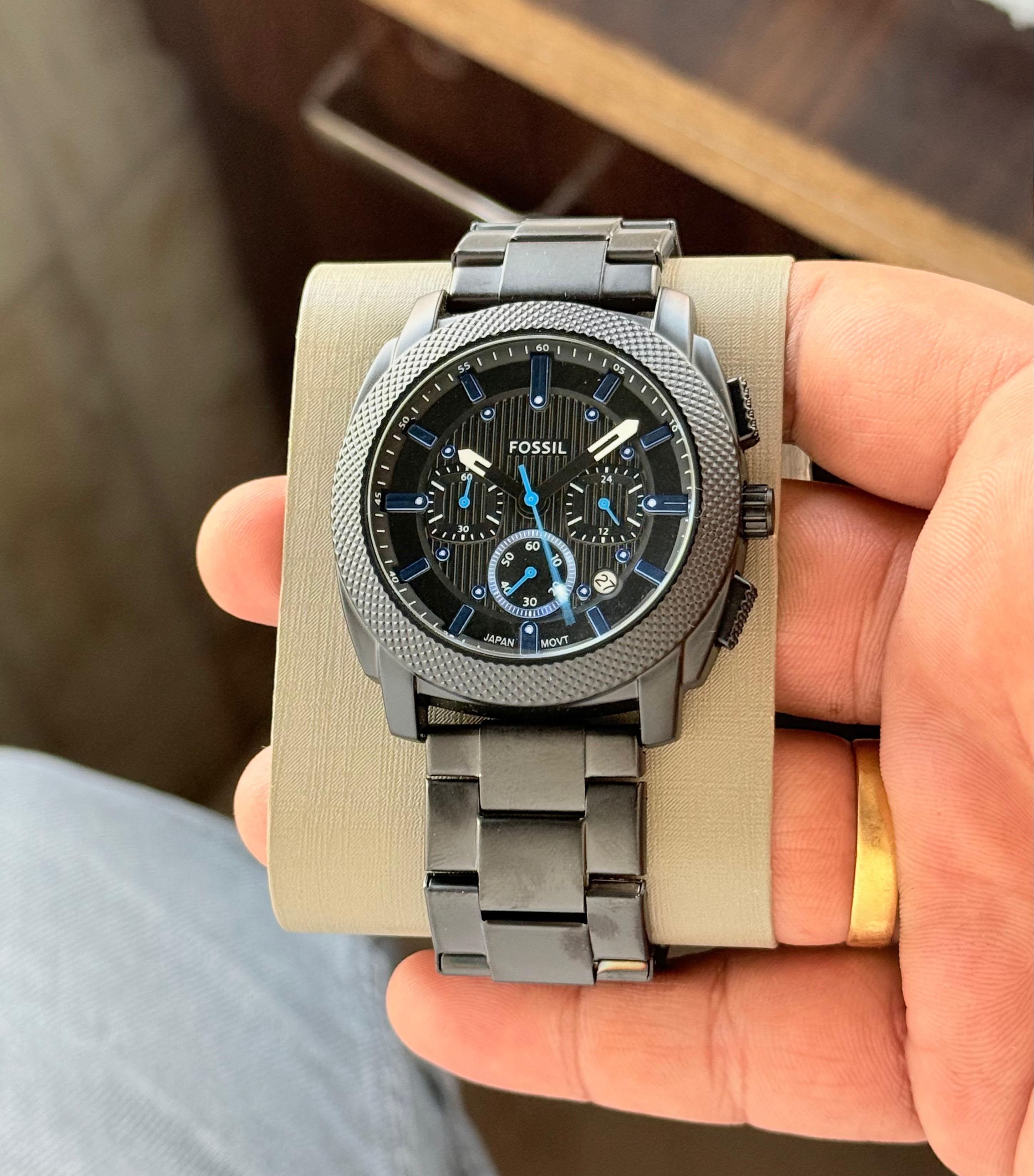Fossil Machine Chronograph Analog Matte-Black