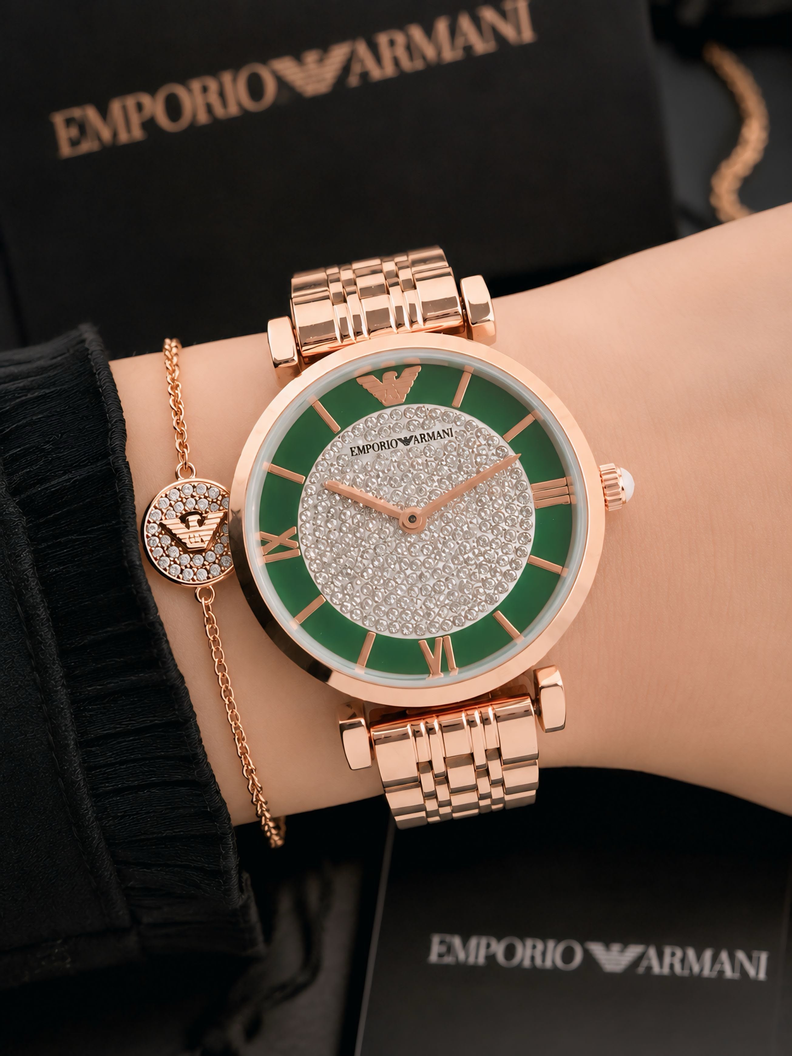 Emporio Armani Diamond Dial Women's watch