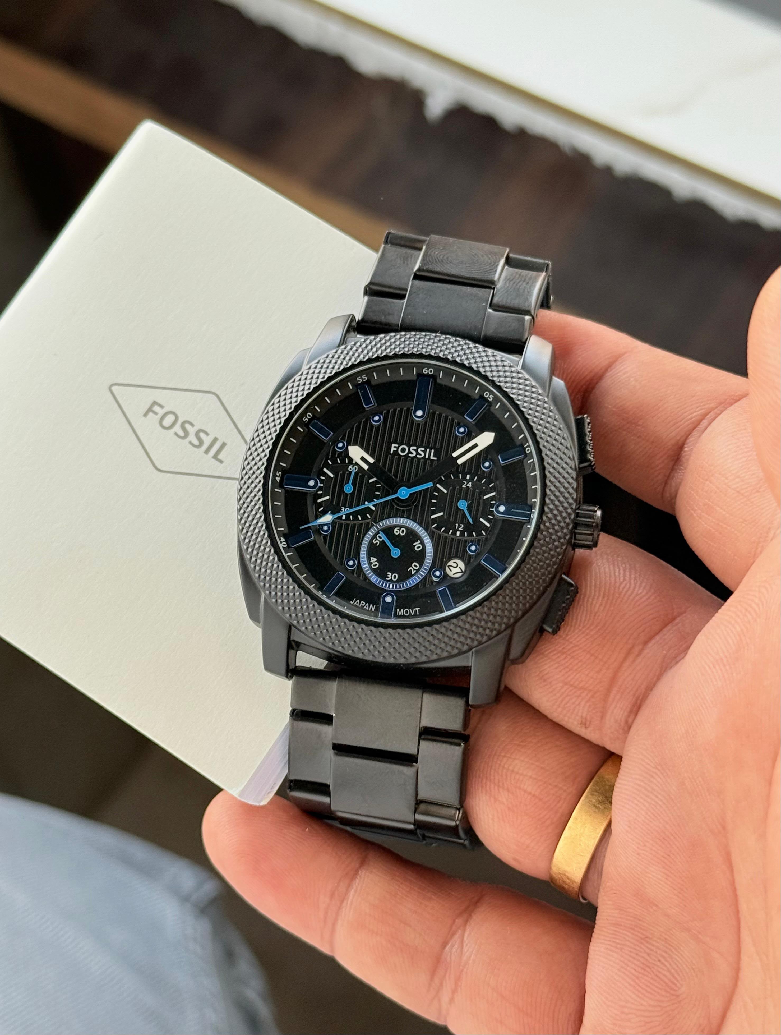 Fossil Machine Chronograph Analog Matte-Black