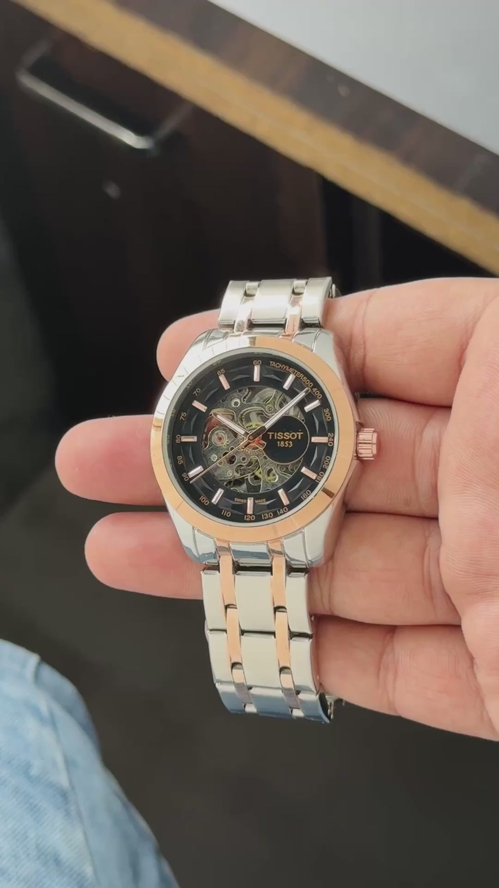 Tissot Couturier Mechanical Open Back Watch