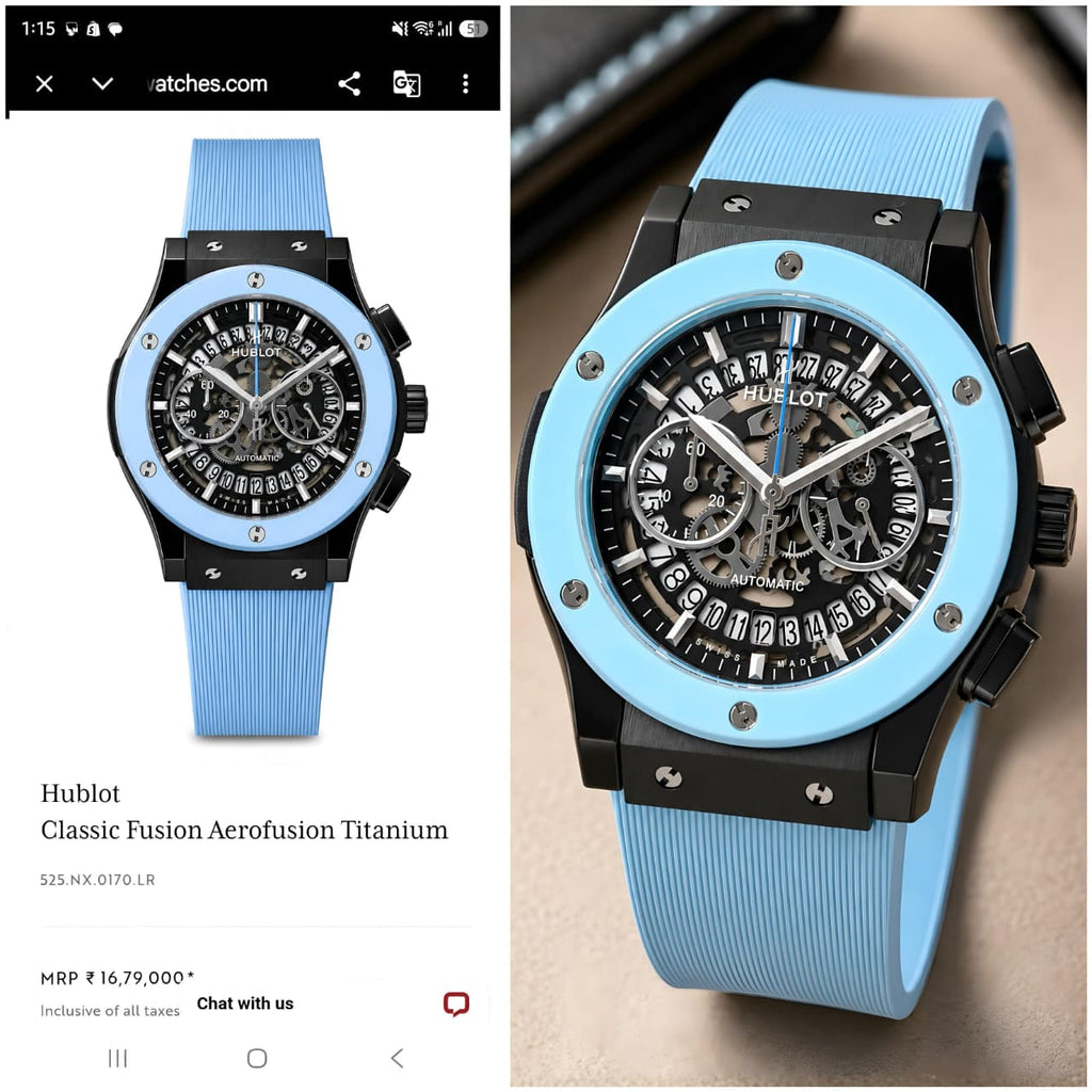 Hublot Big Bang Skeleton Sky Blue edition